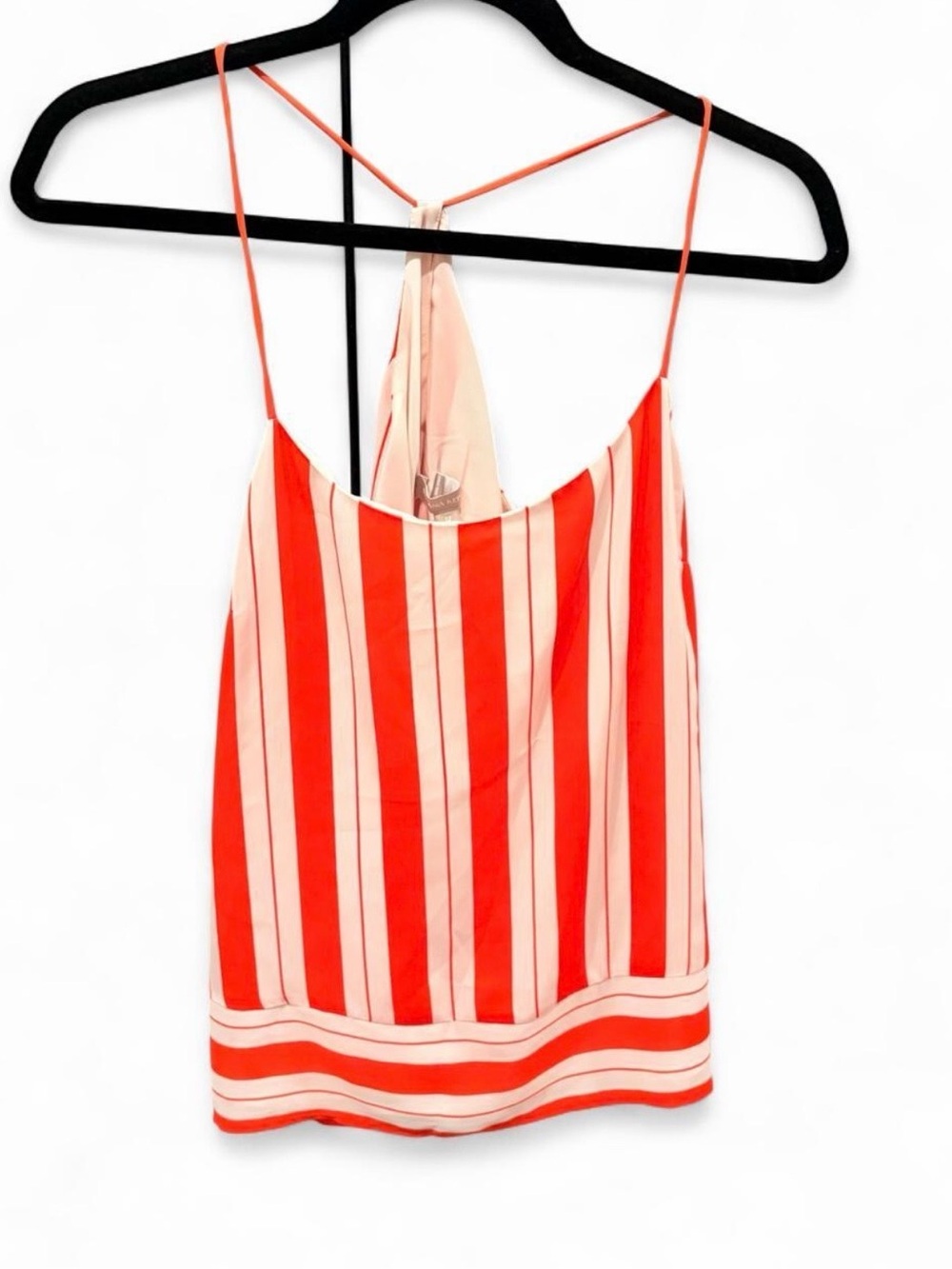 NWT Banana Republic Orange & White Stripe String Racerback Lined Cami | Size 12